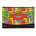 Tetromino Genuine Leather Women's Wallet - Small (Personalized)