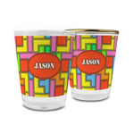 Tetromino Glass Shot Glass - 1.5 oz (Personalized)