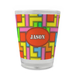 Tetromino Glass Shot Glass - 1.5 oz - Set of 4 (Personalized)