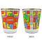 Tetromino Glass Shot Glass - with gold rim - APPROVAL