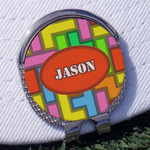 Tetromino Golf Ball Marker - Hat Clip