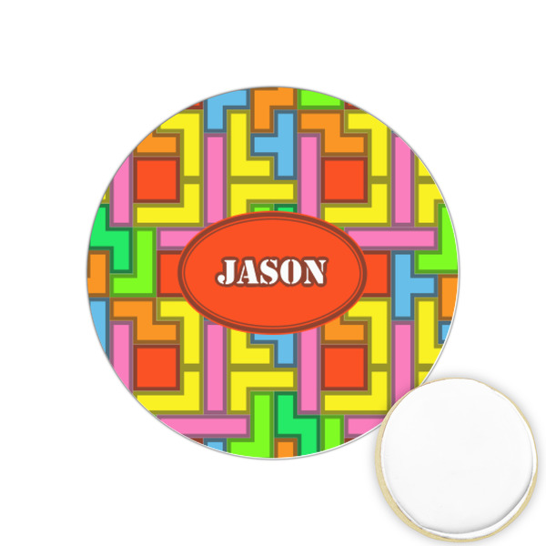 Custom Tetromino Printed Cookie Topper - 1.25" (Personalized)