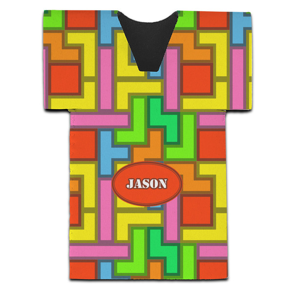 Custom Tetromino Jersey Bottle Cooler (Personalized)