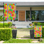 Tetromino Large Garden Flag - Single Sided (Personalized)