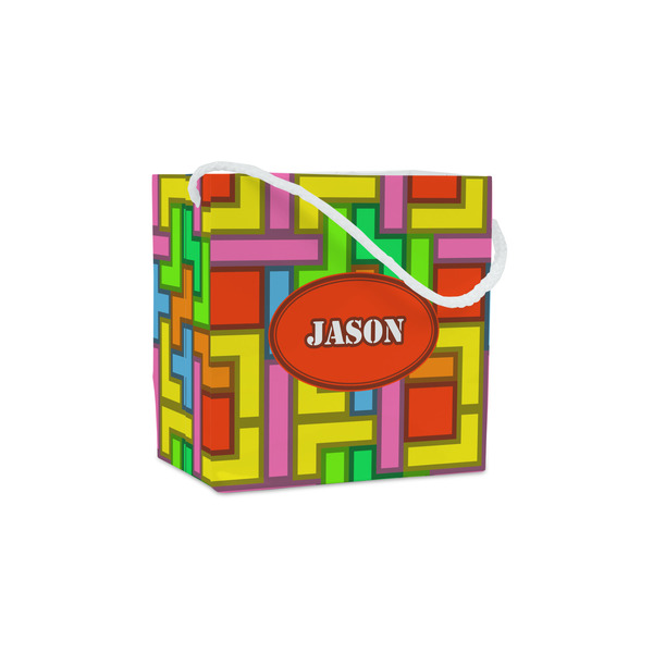 Custom Tetromino Party Favor Gift Bags - Matte (Personalized)