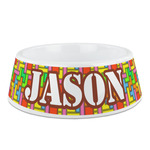 Tetromino Plastic Dog Bowl (Personalized)