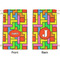 Tetromino Small Laundry Bag - Front & Back View