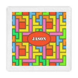 Tetromino Standard Decorative Napkins (Personalized)