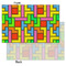 Tetromino Tissue Paper - Heavyweight - Small - Front & Back