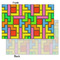 Tetromino Tissue Paper - Lightweight - Small - Front & Back