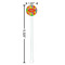 Tetromino White Plastic 5.5" Stir Stick - Round - Dimensions