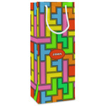 Tetromino Wine Gift Bags - Matte (Personalized)