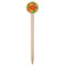 Tetromino Wooden 6" Food Pick - Round - Single Pick