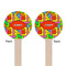 Tetromino Wooden 7.5" Stir Stick - Round - Double Sided - Front & Back