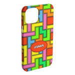 Tetromino iPhone Case - Plastic - iPhone 15 Pro Max (Personalized)