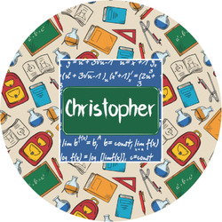 Math Lesson Multipurpose Round Labels - 1" (Personalized)