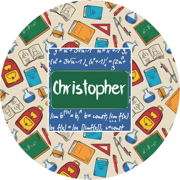 Custom Math Lesson Multipurpose Round Labels - 1" (Personalized)