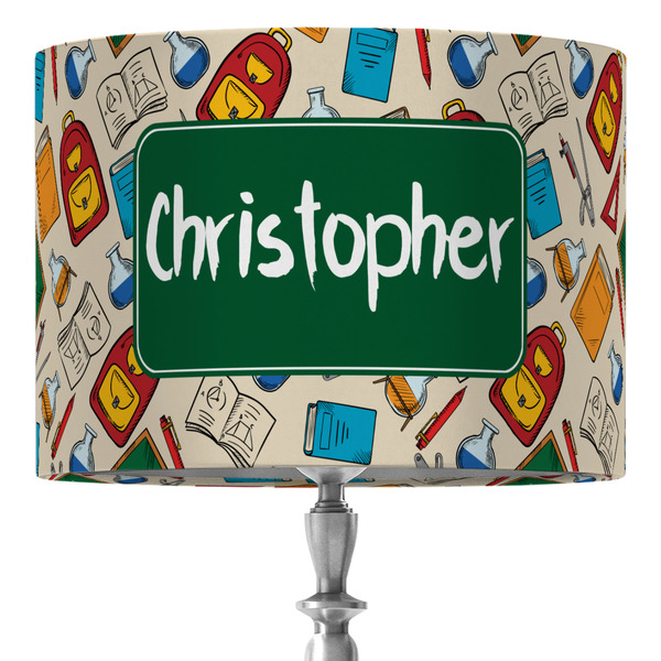 Custom Math Lesson 16" Drum Lamp Shade - Fabric (Personalized)