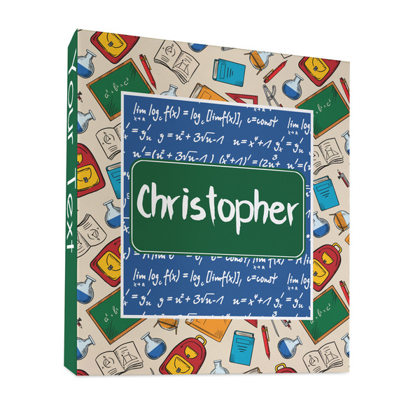 Custom Math Lesson 3 Ring Binder - Full Wrap - 1" (Personalized)