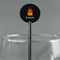 Math Lesson Black Plastic 5.5" Stir Stick - Round - Main