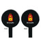 Math Lesson Black Plastic 7" Stir Stick - Double Sided - Round - Front & Back