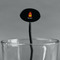 Math Lesson Black Plastic 7" Stir Stick - Oval - Main