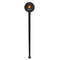 Math Lesson Black Plastic 7" Stir Stick - Round - Single Stick