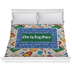 Math Lesson Comforter - King (Personalized)