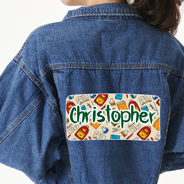 Custom Math Lesson Twill Iron On Patch - Custom Shape - 3XL (Personalized)