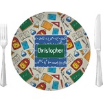 Math Lesson 10" Glass Lunch / Dinner Plates - Single or Set (Personalized)