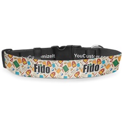 Math Lesson Deluxe Dog Collar - Double Extra Large (20.5" to 35") (Personalized)
