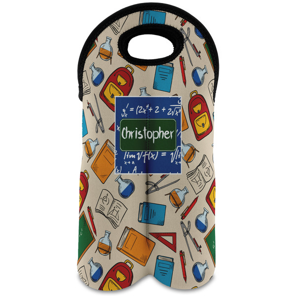 Custom Math Lesson Wine Tote Bag (2 Bottles) (Personalized)