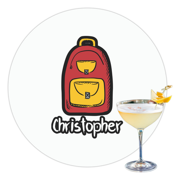 Custom Math Lesson Printed Drink Topper - 3.5" (Personalized)