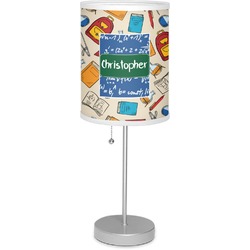 Math Lesson 7" Drum Lamp with Shade Polyester (Personalized)