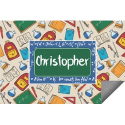 Math Lesson Indoor / Outdoor Rug - 6'x8' w/ Name or Text