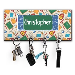 Math Lesson Key Hanger w/ 4 Hooks w/ Name or Text