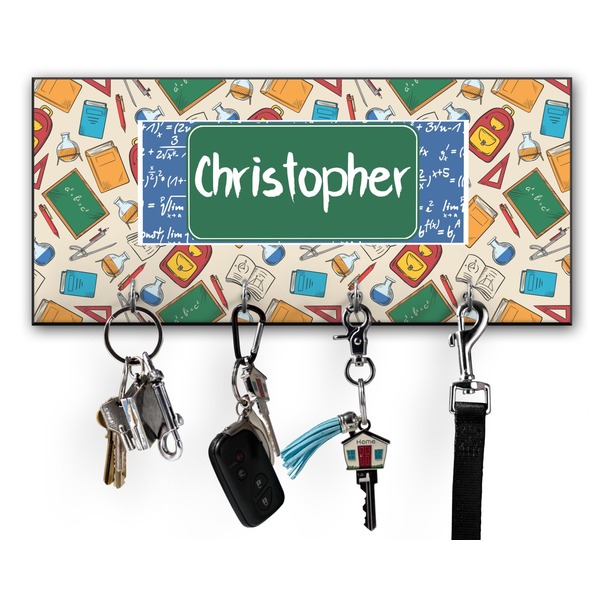 Custom Math Lesson Key Hanger w/ 4 Hooks w/ Name or Text