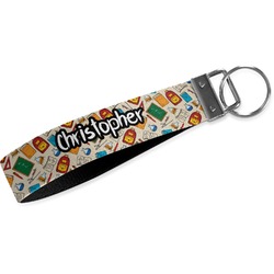 Math Lesson Wristlet Webbing Keychain Fob (Personalized)