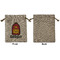 Math Lesson Medium Burlap Gift Bag - Front Approval