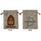 Math Lesson Medium Burlap Gift Bag - Front and Back