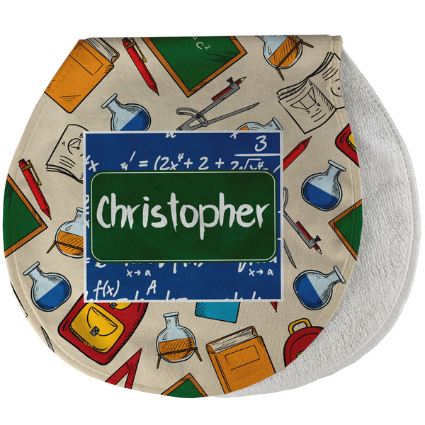 Custom Math Lesson Burp Pad - Velour w/ Name or Text