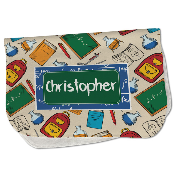 Custom Math Lesson Burp Cloth - Fleece w/ Name or Text