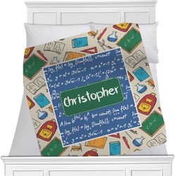 Math Lesson Minky Blanket - Toddler / Throw - 60"x50" - Double Sided (Personalized)