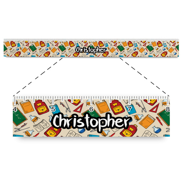 Custom Math Lesson Plastic Ruler - 12" (Personalized)