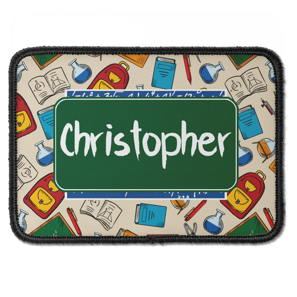 Custom Math Lesson Iron On Rectangle Patch w/ Name or Text