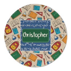 Math Lesson Round Linen Placemat - Single Sided (Personalized)