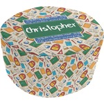 Math Lesson Round Pouf Ottoman (Personalized)