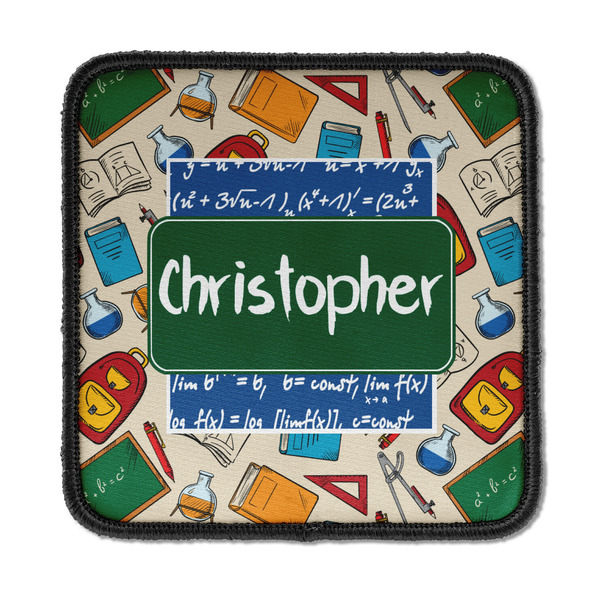 Custom Math Lesson Iron On Square Patch w/ Name or Text