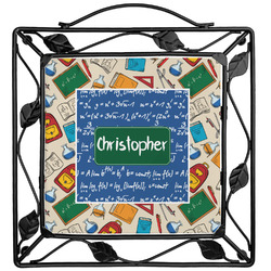 Math Lesson Square Trivet (Personalized)