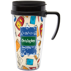 Math Lesson Acrylic Travel Mug with Handle (Personalized)